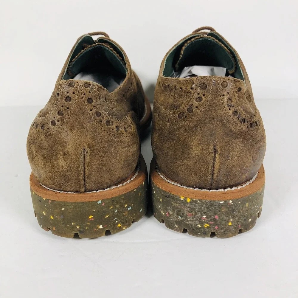 Andrea Ventura Firenze Oxford‎ Wingtip Brogue Mens Brown Leather Shoes EU44 US11